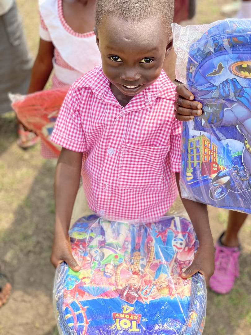 Donation of 100 School Bags at Avegame Dorfor