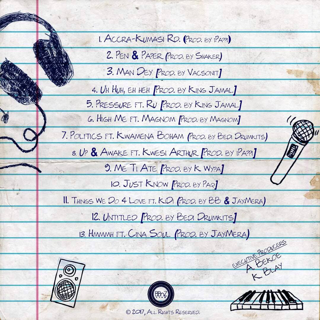 Pen and Paper tracklist